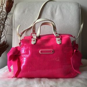 Juicy Couture Day Dreamer Vintage Bag Sequin Hot Pink Super Cute